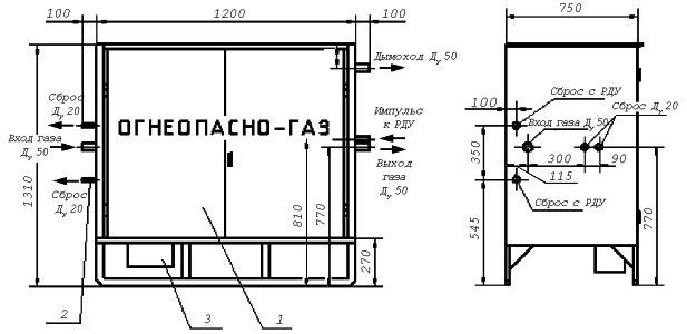 Газорегуляторный пункт шкафной ГРПН-300-01 Газорегуляторный пункт шкафной ГРПН-300-01